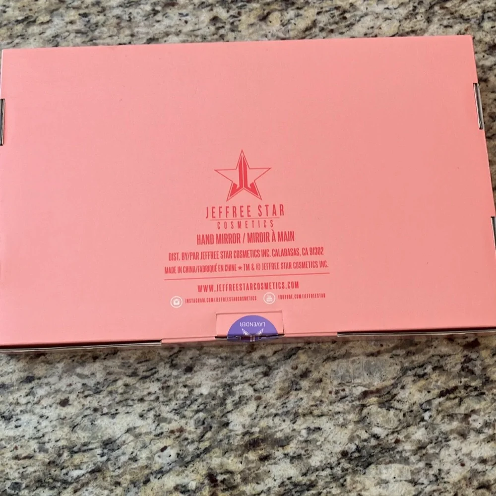 Jeffree Star Lavender Star Hand Mirror New In Box Purple Gift